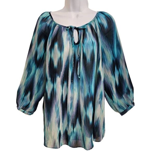 Zac & Rachel Semi Sheer Top sz XL - Picture 1 of 5